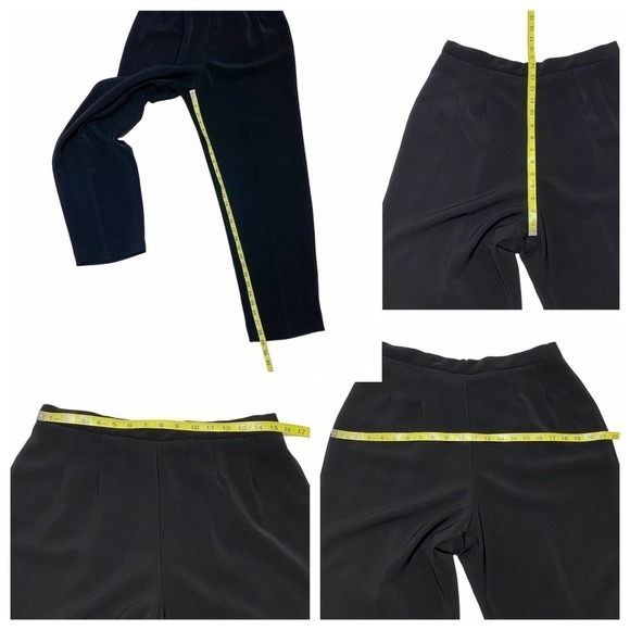 SOLID Black Straight Leg Chino Dress Pant Trousers - Picture 12 of 12